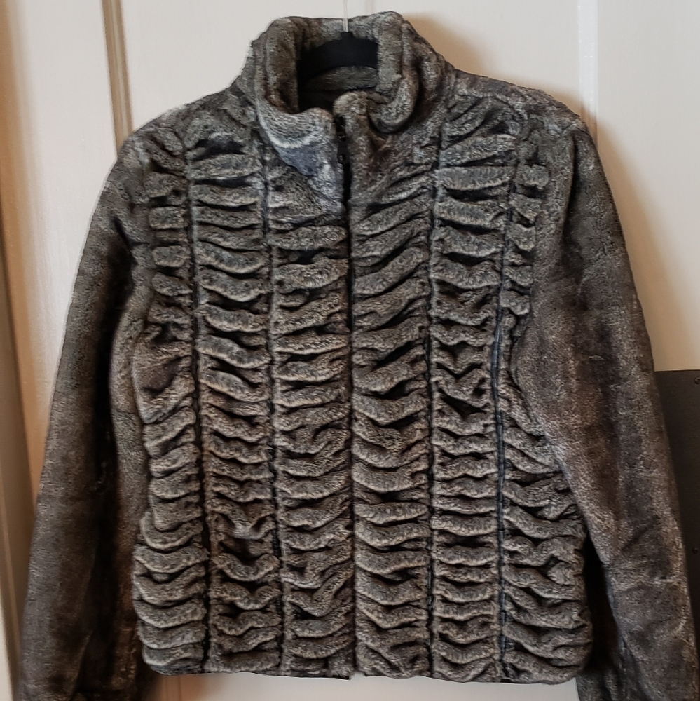 Faux Chinchilla Jacket